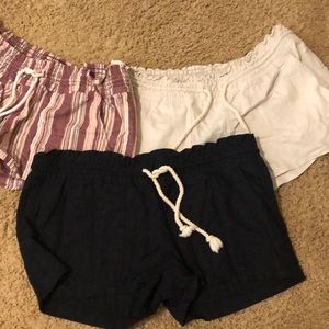 Lot of Roxy short shorts size large